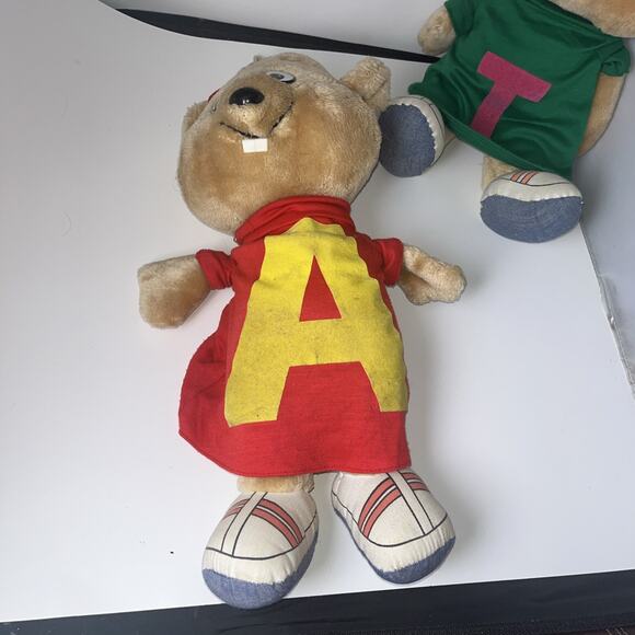 2 Vintage CBS 1983 Alvin & Theodore Chipmunks 20” Alvin Stuffed Plush Toy Bundle - Picture 6 of 12